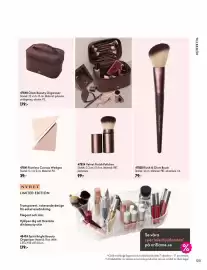 Oriflame reklamblad Sida 125: Spirit Bright Beauty Organizer €179,00, Flawless Canvas Wedges €39,00