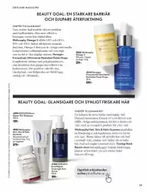 Oriflame reklamblad Sida 29: Duologi bond repair pre-shampoo €129,00, Welloosophy Omega 3 €219,00