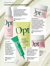 Oriflame reklamblad Sida 39: Opt Optimals Even Out Light Cream €199,00, Opt Optimals even out rich cream €199,00