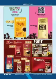 Specjał gazetka Strona 10: MK CAFÉ CREMA Delikatny Smak €20,12, Kawa Eduscho Family Classic Coffee €8,99