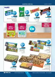 Specjał gazetka Strona 23: Wesołe Grzybki pistacjowe €29,99, Orbit guma do żucia bez cukru Spearmint €4,19