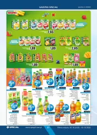 Specjał gazetka Strona 61: Tymbark Koncentrat Lemoniady cytryna-mięta €16,09, Tymbark GenZe Energy €3,09