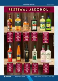Specjał gazetka Strona 76: Metaxa 5* €82,99, Żubrówka Czarna €33,58