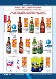 Specjał gazetka Strona 86: Piwo Żywiec Regular €14,00, Piwo Tatra Jasne Pełne €11,04