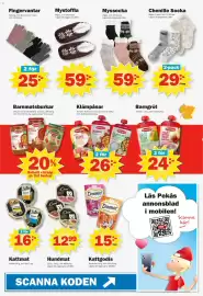Pekås reklamblad vecka 42 Sida 6: Cesar hundmat €12,99, Semper klämpåsar €26,00