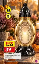 Twój Market gazetka tydzień 41 Strona 5: 40 GODZIN 32 CM SUPER CENA! 3999 Znicz TM-9 Owal galwanizowany R-MAX, 1 szt. Cena