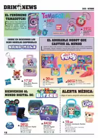 Catálogo DRIM Página 12: Disney - mascota digital €39,99, Hasbro - vibes €30,99