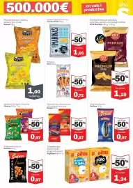 Catálogo Sorli Página 21: Borges pipas tostadas saladas €0,87, Cheetos Pelotazos o Pandilla €0,97