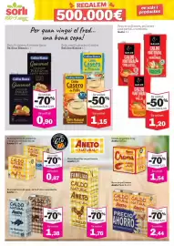 Catálogo Sorli Página 24: Aneto caldo natural de pescado €1,38, Gallo caldo natural de pollo €1,20