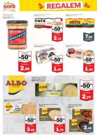 Catálogo Sorli Página 26: Mariscadora musclos en escabetx €1,59, Cuca atún claro €2,72