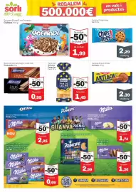 Catálogo Sorli Página 32: Pasquier pan de leche €1,49, Artiach round wafers €2,39