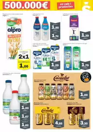 Catálogo Sorli Página 35: Puleva llet amb calci sencera, semi, desnatada o col·lagen €1,29, Pascual llet sencera o semi €1,88