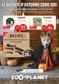Volantino ZooPlanet Pagina 1: LE OFFERTE D'AUTUNNO SONO QUI! Volantino valido dal 6 ottobre al 25 ottobre In tutti i negozi