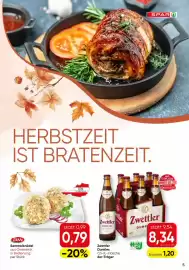 SPAR Gourmet Flugblatt Seite 5: Zwettler Dunkles €8,34, TANN Semmelknödel €0,79