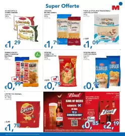 Volantino Migross Superstore Pagina 13: Patatine cornetti al formaggio Pai €0,79, Cracker Mulino Bianco €1,79