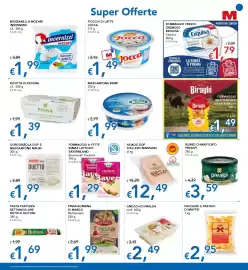 Volantino Migross Superstore Pagina 7: Formaggio senza lattosio Bayernland €1,29, Asiago DOP Mezzano €12,49
