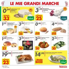 Volantino Italmark Pagina 15: Polpette di verdure €2,85, Panpizza €0,90