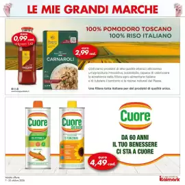 Volantino Italmark Pagina 33: Cuore olio di mais €4,49, Passata Toscana €0,99