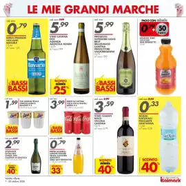 Volantino Italmark Pagina 7: Bibite in lattina Coca-Cola/Fanta/Sprite €3,99, Bibita Allegra Zero San Benedetto €0,79