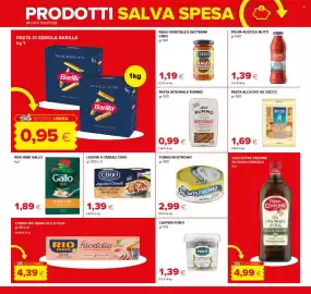 Volantino Oasi Pagina 11: Pasta integrale Rummo €0,99, Olio extra vergine di oliva Pietro Coricelli €4,99