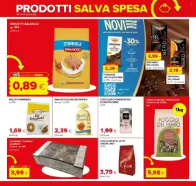 Volantino Oasi Pagina 13: Croissant classico frescofresco €3,99, Pan Goccioli Mulino Bianco €2,39