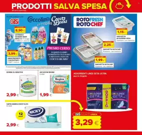 Volantino Oasi Pagina 18: Asciugoni Regina €1,99, Bobina XL Sensitive €2,99