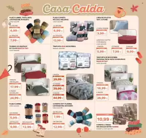 Volantino Oasi Pagina 20: Piumino doubleface bi color €17,99, Plaid flannel tinta unita lavorazione in rilievo €4,99
