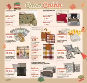 Volantino Oasi Pagina 23: Coprividiano antiscivolo trapuntato tessuto in microfibra €12,99, Set 6 strofinacci €3,99