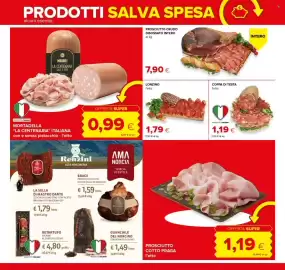Volantino Oasi Pagina 6: Lonzingo €1,79, Prosciutto cotto Praga €1,19