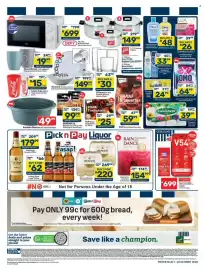 Pick n Pay catalogue Page 2: Sunlight Laundry Soap €24,99, Vodacom V54 32GB €699,00