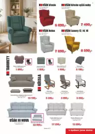 Jamall leták Strana 9: Pohovka UŠÁK III bez f. spaní €17.290,00, Taburet s úložným prostorem €1.890,00