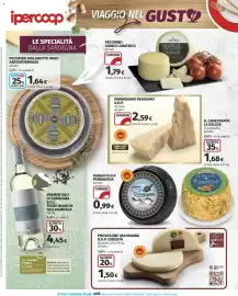Volantino Ipercoop Pagina 4: Provolone Valpadana D.O.P. Cheesta €1,50, Parmigiano Reggiano D.O.P. €2,59