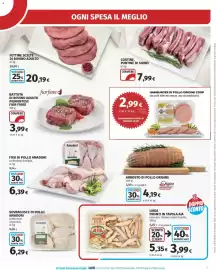 Volantino Ipercoop Pagina 17: Hamburger di pollo origine Coop €2,99, Battuta di bovino adulto piemontese Fior Fiore €3,99