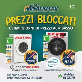 Volantino New Wondertech Pagina 8: Lavatrice Indesit Motore Inverter €259,99