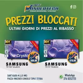 Volantino New Wondertech Pagina 9: Samsung TV 65" €569,99