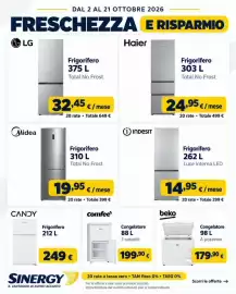 Volantino Sinergy Pagina 3: Frigorifero LG €32,45, Frigorifero Midea €19,95