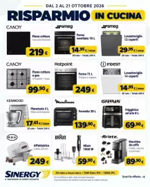 Volantino Sinergy Pagina 4: Indesit lavastoviglie 14 coperti €14,95, Mixer Braun €59,90