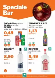 Volantino GrosMarket Pagina 2: Eristoff Vodka €8,90, Bosford London dry gin €8,49