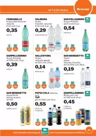 Volantino GrosMarket Pagina 23: Acqua frizzante naturale Valmora €0,29, Acqua naturale gasata Vallestura €0,14