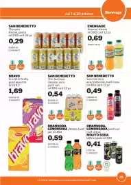 Volantino GrosMarket Pagina 25: Oransoda lemonsoda classica €0,59, San Benedetto The zero limone, pesca €0,29
