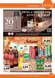 Volantino GrosMarket Pagina 27: Fuze tea €0,49, Coca-Cola €1,49