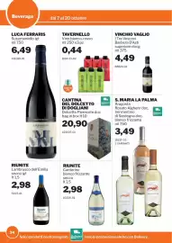 Volantino GrosMarket Pagina 34: Vino bianco, rosso Tavernello €0,44, Dolcetto Piemonte doc €20,90
