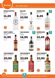 Volantino GrosMarket Pagina 38: The Kraken Rum €16,90, Jack Daniel's Fire Tennessee €22,69