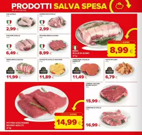 Volantino Tigre Pagina 2: Arista speck e rucola €11,99, Sfilatina fresca di suino €8,99