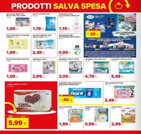 Volantino Tigre Pagina 20: Assorbenti Lines è €2,99, Salviette Fresh&Clean €1,19