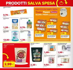 Volantino Tigre Pagina 22: Succhi pouch Mellin €0,79, Crocchette One Mini Purina €2,99