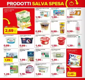 Volantino Tigre Pagina 8: Stracciatella Sabelli €1,49, Mozzarella julienne bayernland €1,99