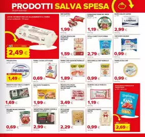 Volantino Tigre Pagina 9: Prosciutto crudo lenta stagionatura Coati €3,49, Besciamella Chef Parmalat €0,99