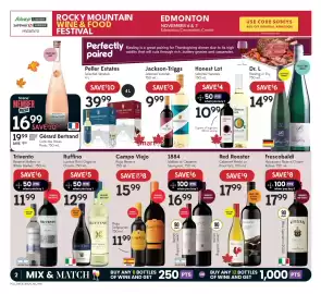 Sobeys flyer week 41 Page 2: Trivento Reserve Malbec or White Malbec €11,99, Campo Viejo Rioja Reserva €15,99