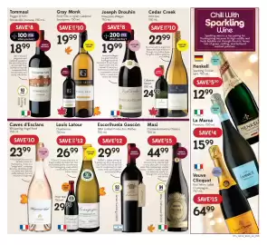 Sobeys flyer week 41 Page 3: Caves d'Esclans Whispering Angel Rosé €23,99, Tommasi Poggio Al Tufo Rompicollo Toscana €18,99